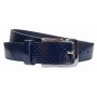Curea barbati din piele naturala cu latimea 3.5 cm - Model Bleumarin CK51BLM